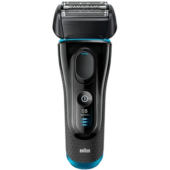 Aparat de ras Braun 5140s, Wet&Dry, trimmer, reincarcabil, Negru/Albastru Aparat de ras Braun 5140s, Wet&Dry, trimmer, reincarcabil, Negru/Albastru