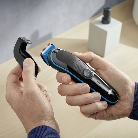 Kit de ingrijire multifunctional Braun MGK3045, 7-in-1, 4 piepteni, 13 lungimi, Negru + Gillette ProGlide FlexBall inclus