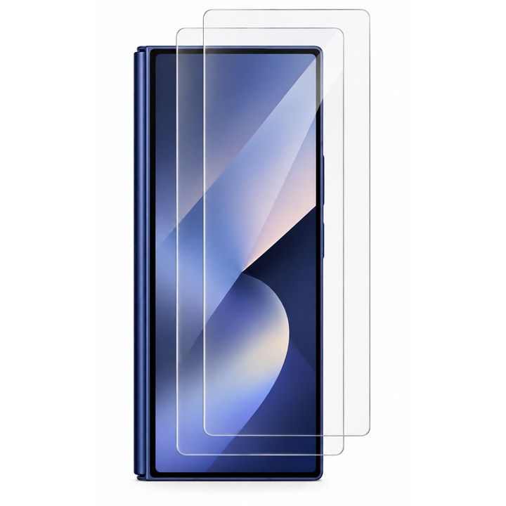 Set 2 x Folie Protectie Ecran Exterior pentru Samsung Galaxy Z Fold7, Flexibila, Ultra Clear, Anti-zgarieturi, Anti-amprente, Instalare rapida
