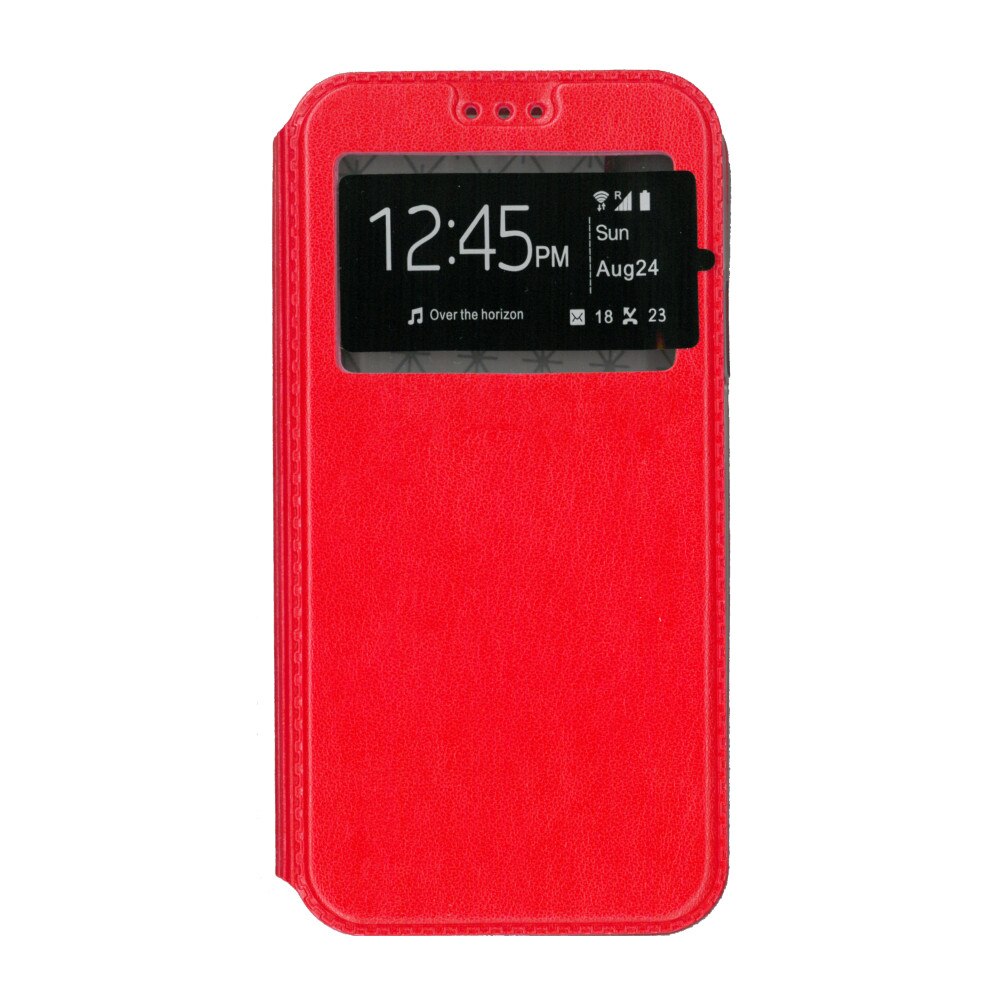 Husa flip s-view, Eurocell, pentru iPhone X, rosu