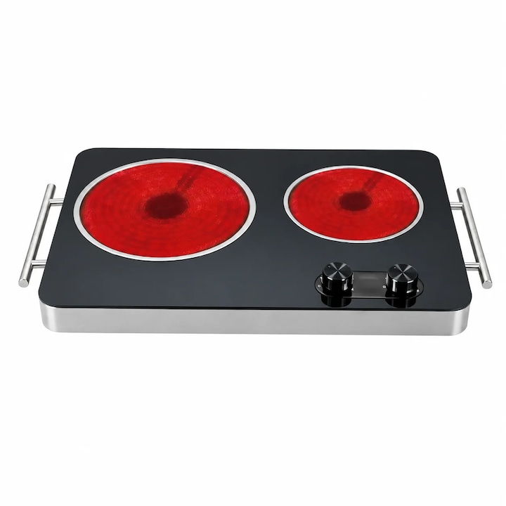 Plita inductie vitroceramica Kookie One Ardes , 2000 W , Negru
