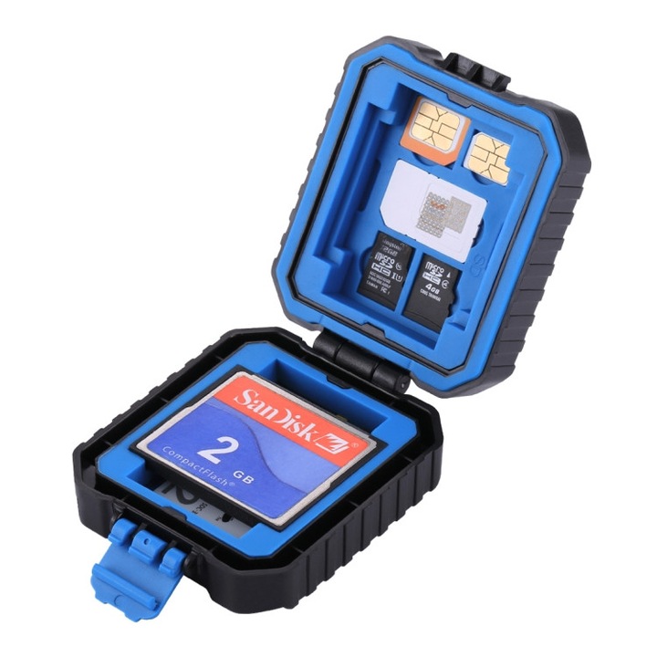 PULUZ водоустойчива кутия за съхранение на карти памет, SD, Micro SD + SIM, Micro Sim, Nano SIM