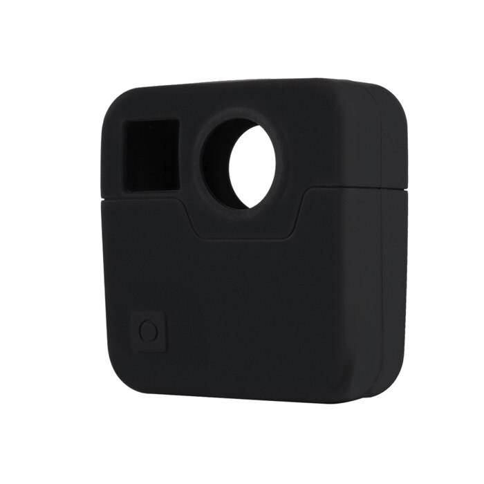 Husa PULUZ din silicon pentru camera Gopro Fusion, Silicon, Negru