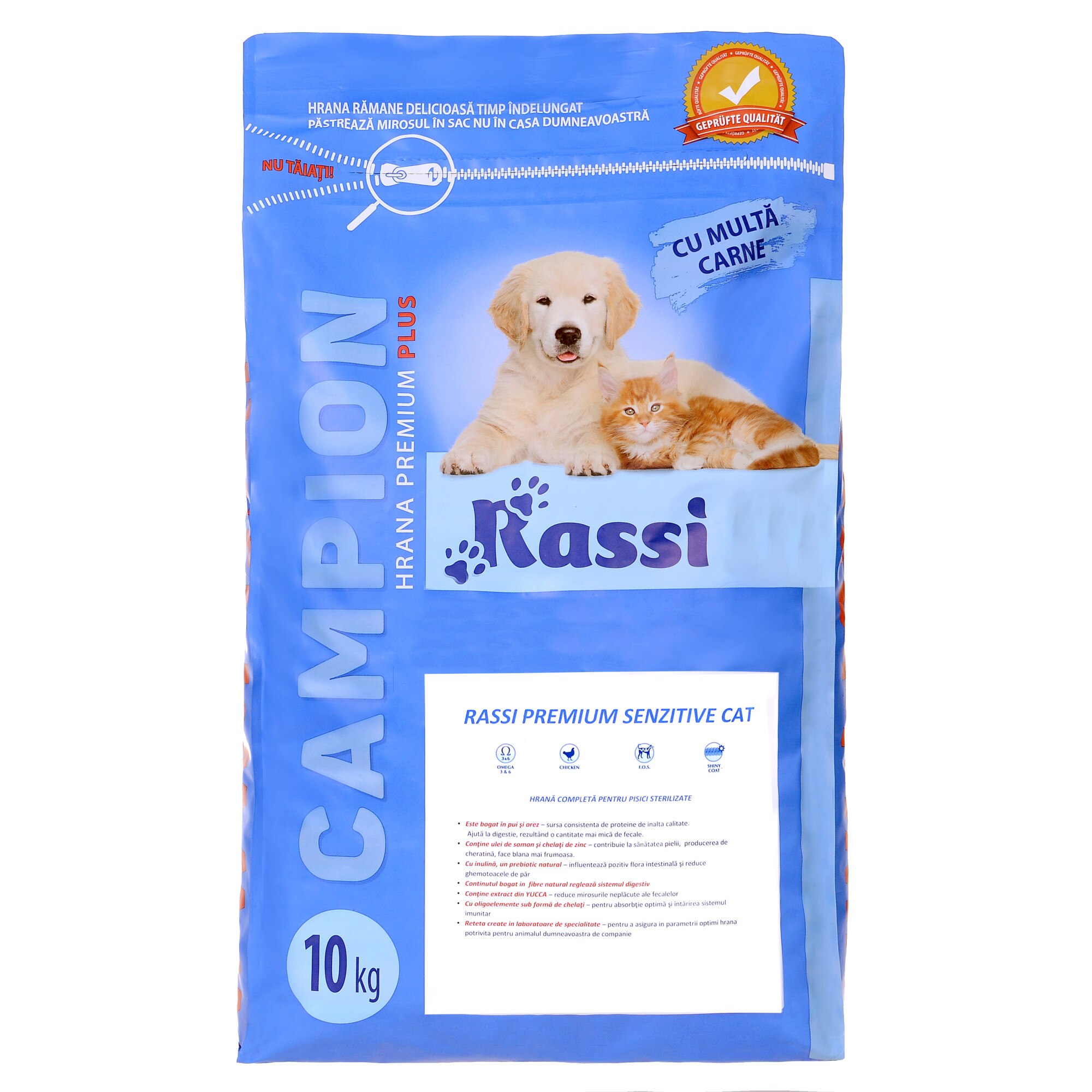 Hrana uscata, Campion Senzitive, pentru pisici,10 kg
