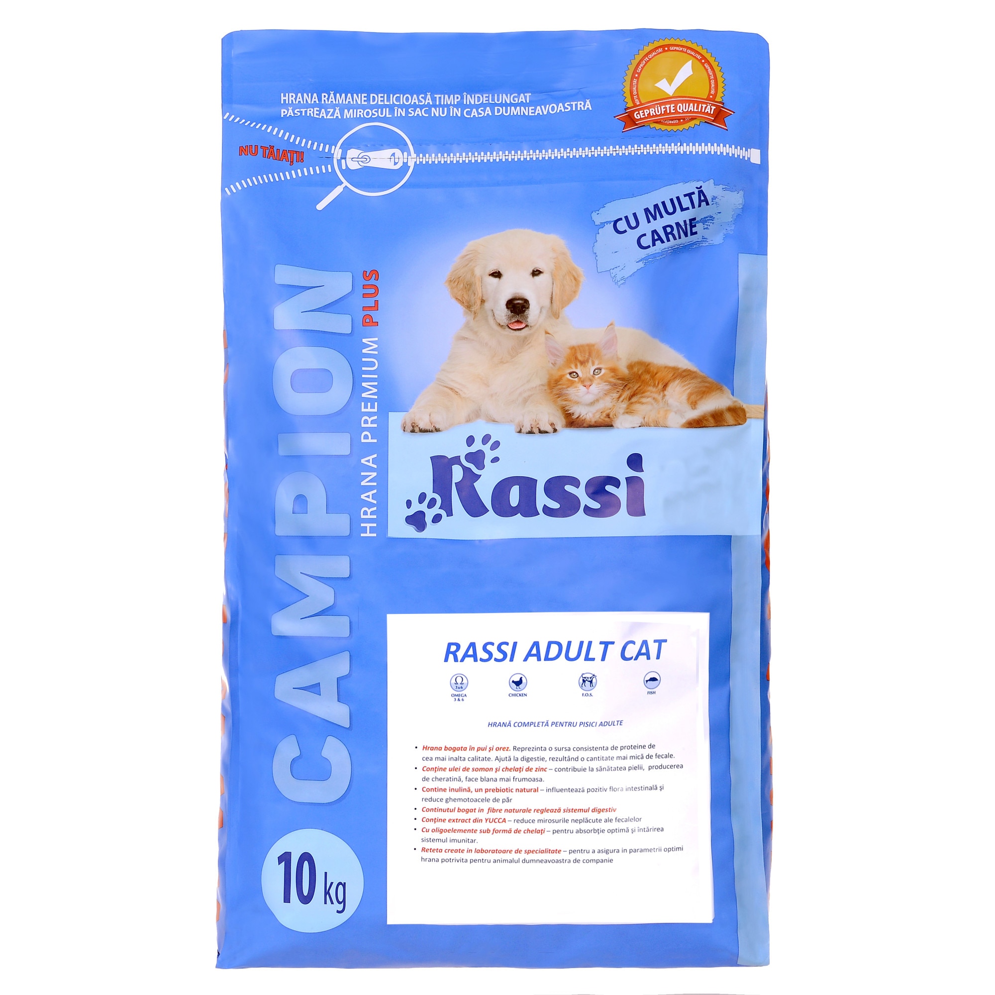Hrana uscata, Campion Cat Adult, pentru pisici, 10 kg