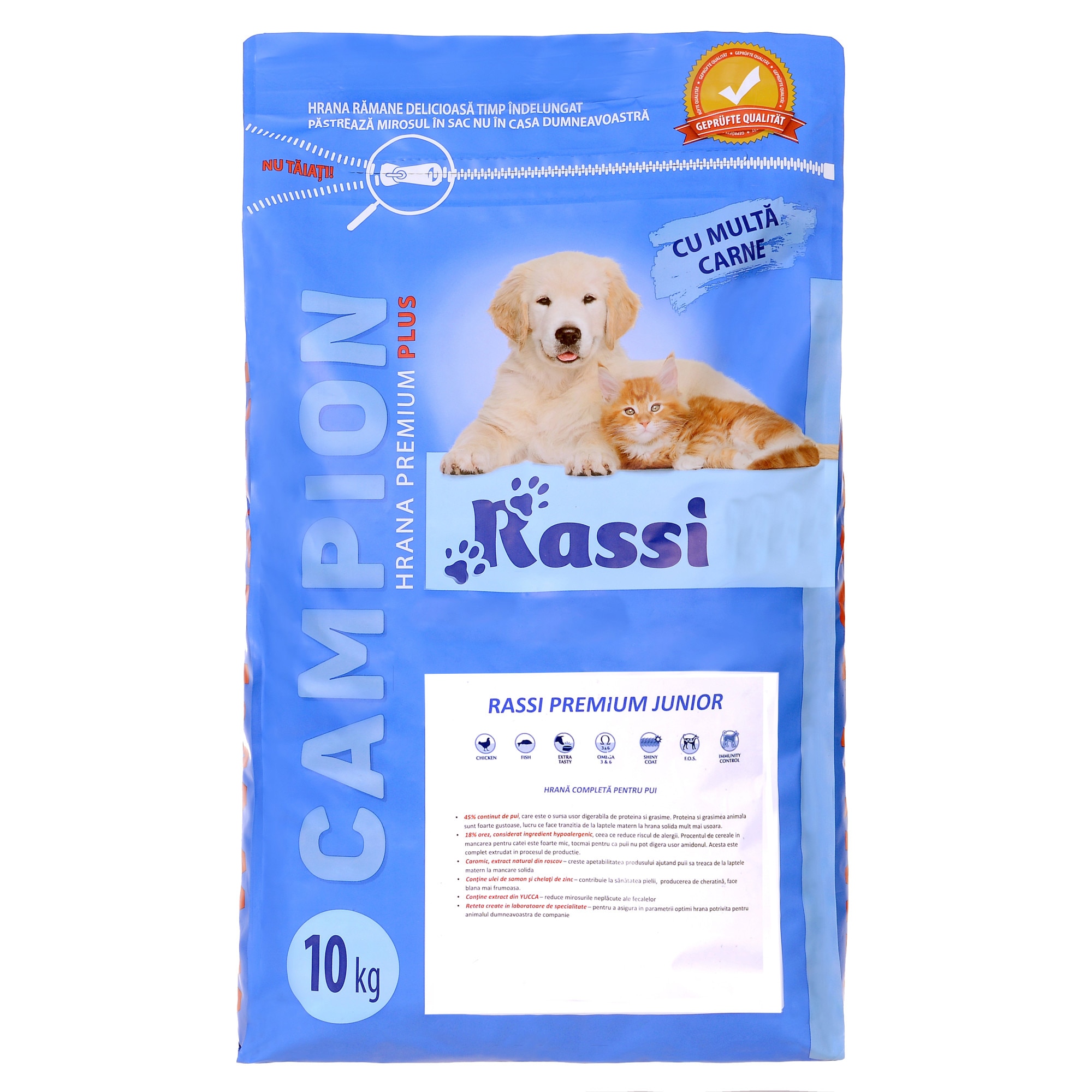 Hrana uscata, Campion Junior, pentru caini, 10 kg