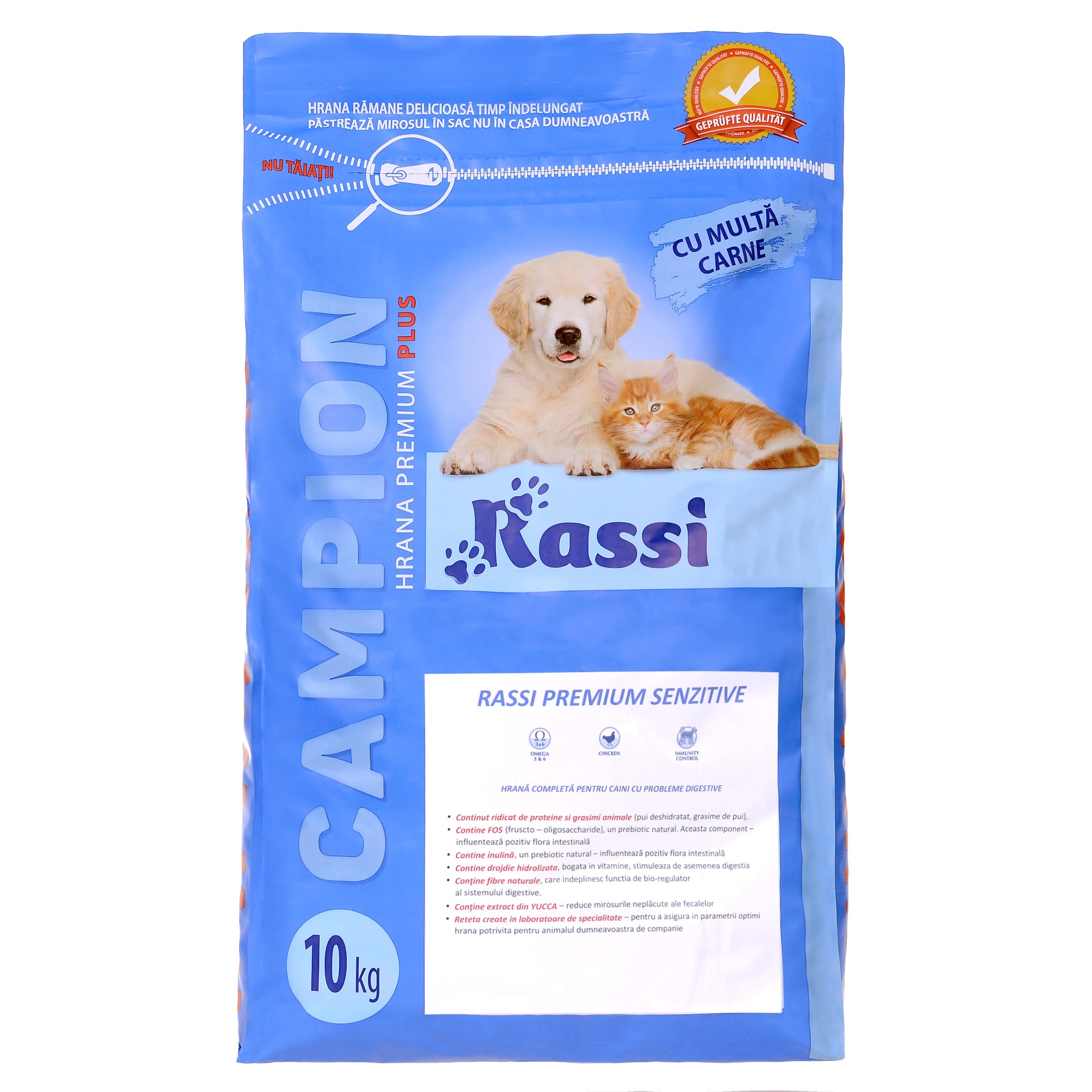 Hrana uscata, Campion Senzitive, pentru caini, 10 kg