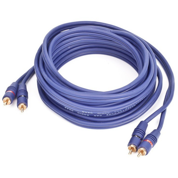 Кабел SuperSound 2 чинча, RCA 5м, син