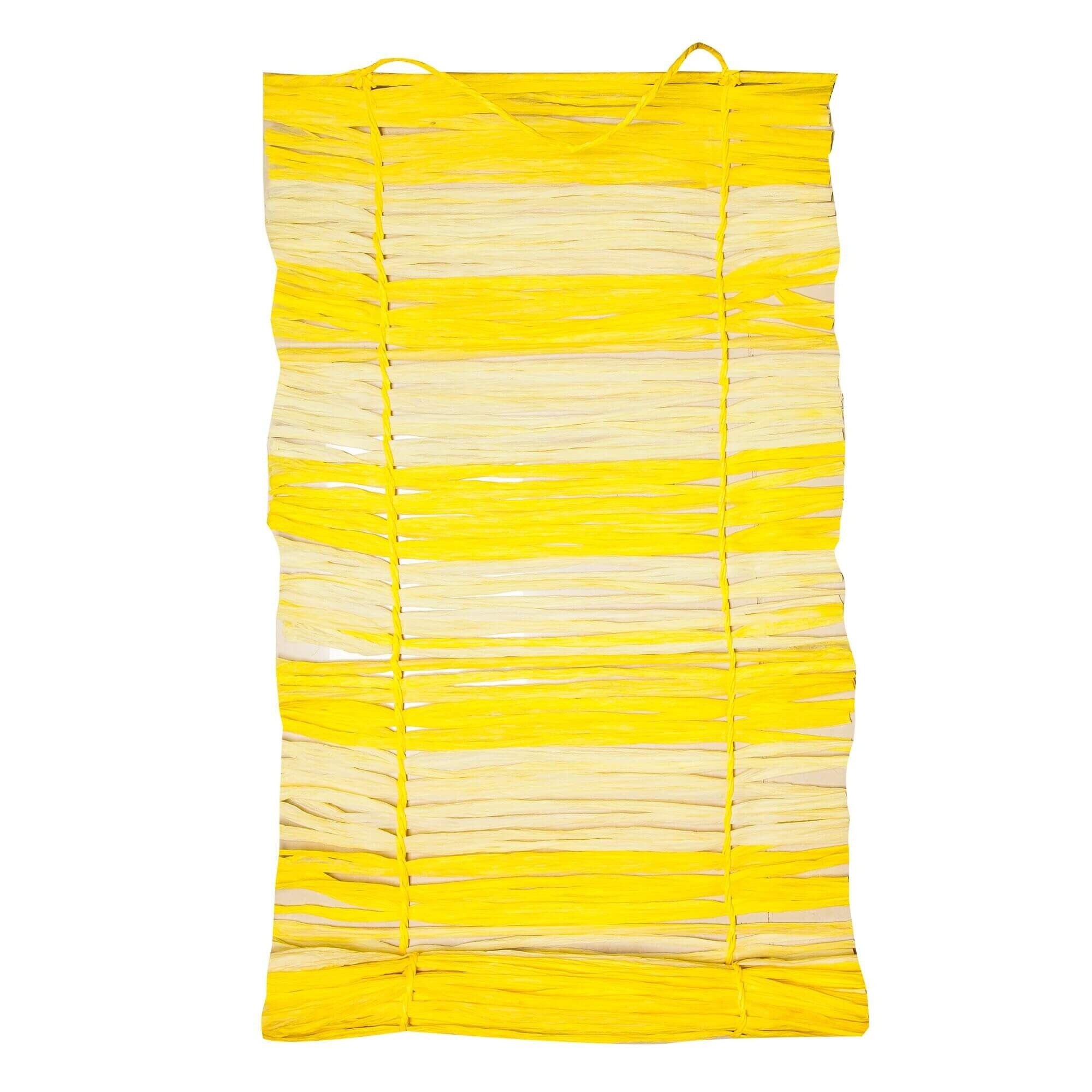 Roleta decorativa din hartie, 137 x 50 cm, Galben