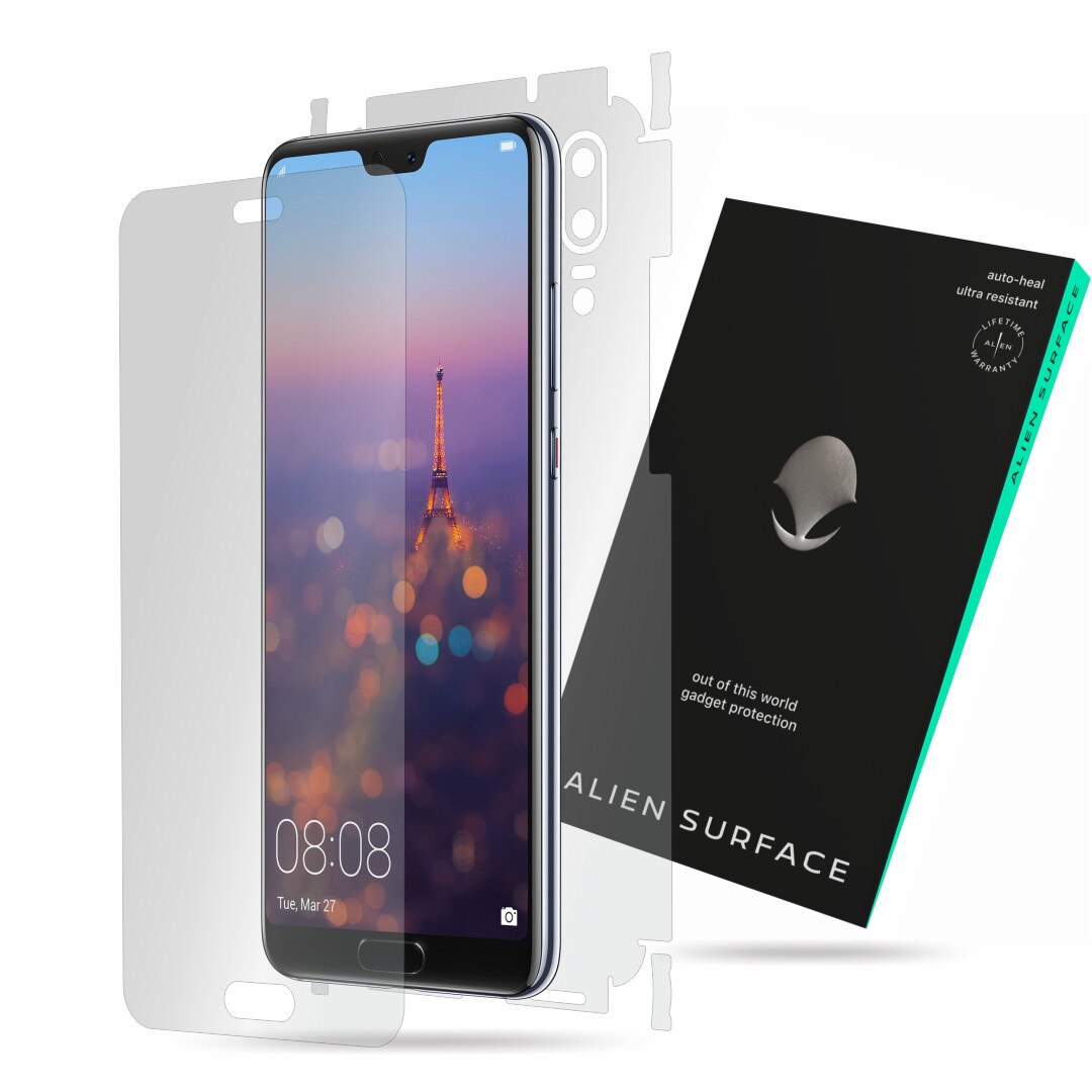 Folie Alien Surface, Huawei P20, protectie ecran, spate, laterale