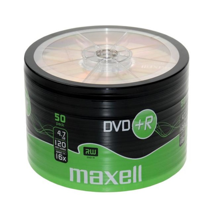 DVD+R Maxell 275736.40.IN, 4.7Gb, 16X, Комплект 50 бр