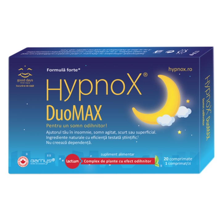 Étrend-kiegészítő Hypnox® DuoMAX, Good Days Therapy, 20 kapszula