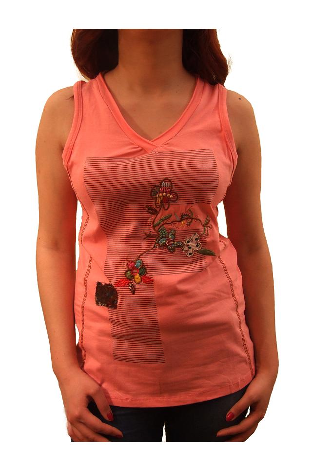 Tricou Raluca roz M EU