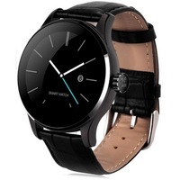 ceas smartwatch good tech k88 bluetooth heart rate monitor functie siri monitorizare gesturi compatibil cu ios andriod curea de piele negru imagen 10_0_
0