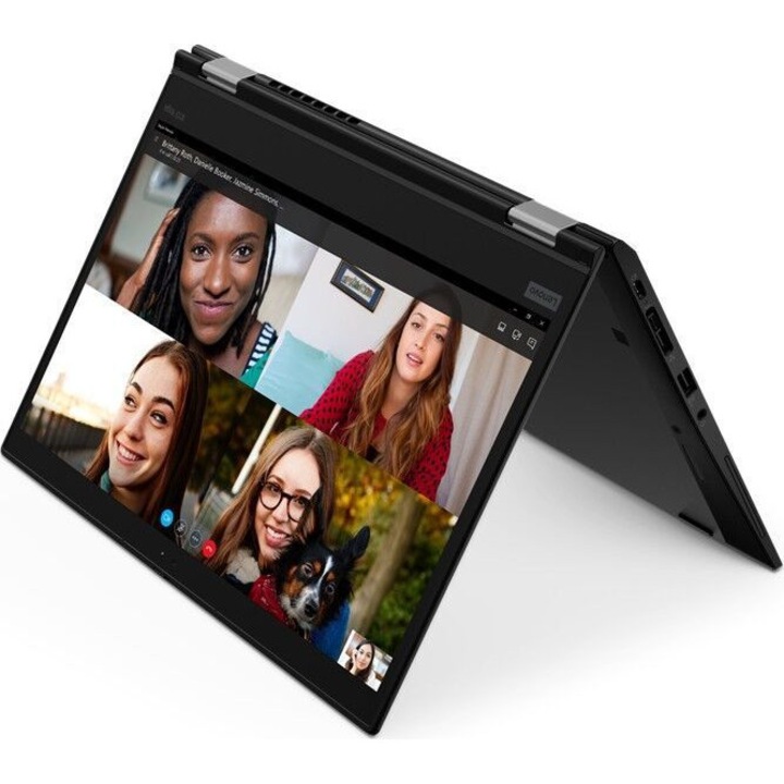 Laptop Lenovo ThinkPad yoga x13 X1 Yoga, 13.3 inch 1920 x 1080 pixeli Touchscreen, Intel Core i5-10310U 4 C / 8 T, 1.7 GHz - 4.4 GHz, 6 MB cache, 15 W, 16 GB DDR4, 256 GB SSD, Intel Intel UHD Graphics, Windows 11 Pro, Tastatura US International, Black