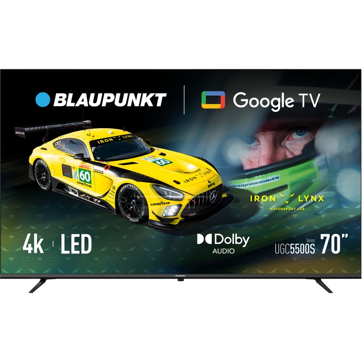 Televizor Blaupunkt LED 70UGC5500S, 178 cm, Smart Google TV, 4K Ultra HD, Clasa G