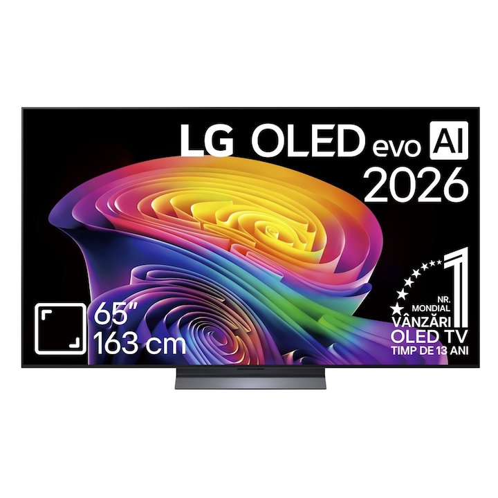 Televizor OLED LG 165 cm 65" OLED65C61LA, Ultra HD 4K, Smart TV, WiFi, CI+