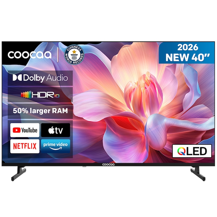 Televizor Smart 101 cm 40" Full HD QLED Coocaa 40CTQH38Z WiFi CI — imaginea 2