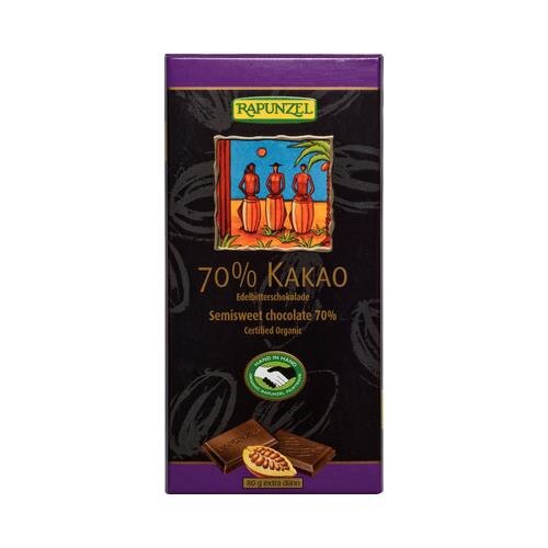 Ciocolata Bio Amaruie 70% Cacao Rapunzel 80gr