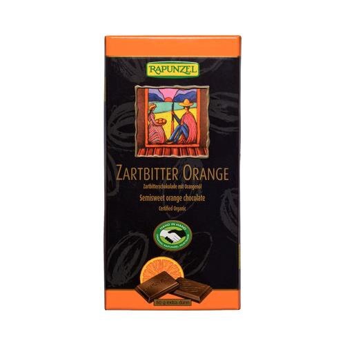 Ciocolata Bio Amaruie 55% Cacao si Portocale Rapunzel 80gr