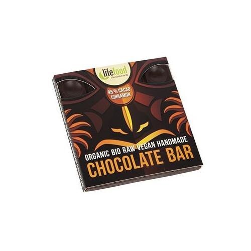 Ciocolata cu 95% Cacao si Scortisoara Raw Bio LifeFood 35gr