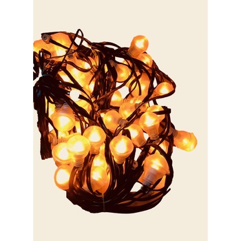 Ghirlanda Luminoasa,10 m Lungime,Iarna/Vara,Craciun,20 Becuri LED,20 Globuri transparente,2 bec led/ m,Lumina calda,Destinatie exterior/ interior Ghirlanda Luminoasa,10 m Lungime,Iarna/Vara,Craciun,20 Becuri LED,20 Globuri transparente,2 bec led/ m,Lumina calda,Destinatie exterior/ interior