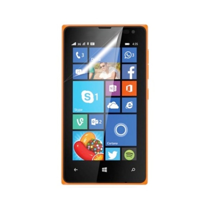 Folie plastic protectie ecran pentru Microsoft Lumia 435