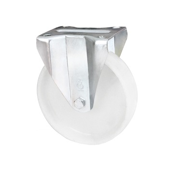 Roata fixa din poliamida, cu placa, 160 mm, 300 kg Roata fixa din poliamida, cu placa, 160 mm, 300 kg