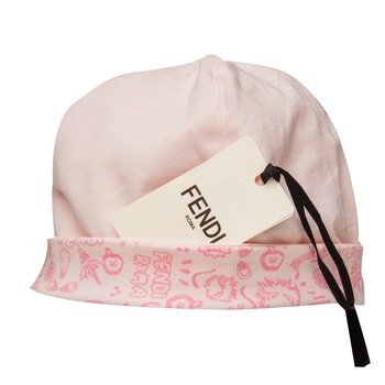 Caciulita roz Fendi 2-5 luni Caciulita roz Fendi 2-5 luni