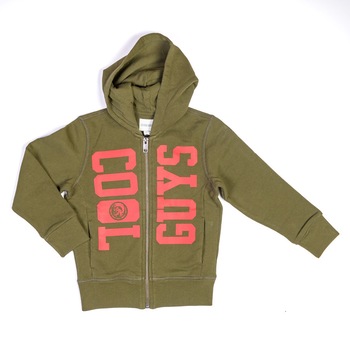 Hanorac verde army, Cool Guys Never Sleep, Diesel, baieti, 4 ani Hanorac verde army, Cool Guys Never Sleep, Diesel, baieti, 4 ani