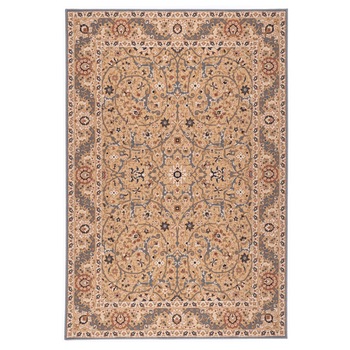 Covor lana 100% Bella 7155-1-51054, 080 x 150 cm, Bej / Albastru-Gri, Model antique Covor lana 100% Bella 7155-1-51054, 080 x 150 cm, Bej / Albastru-Gri, Model antique