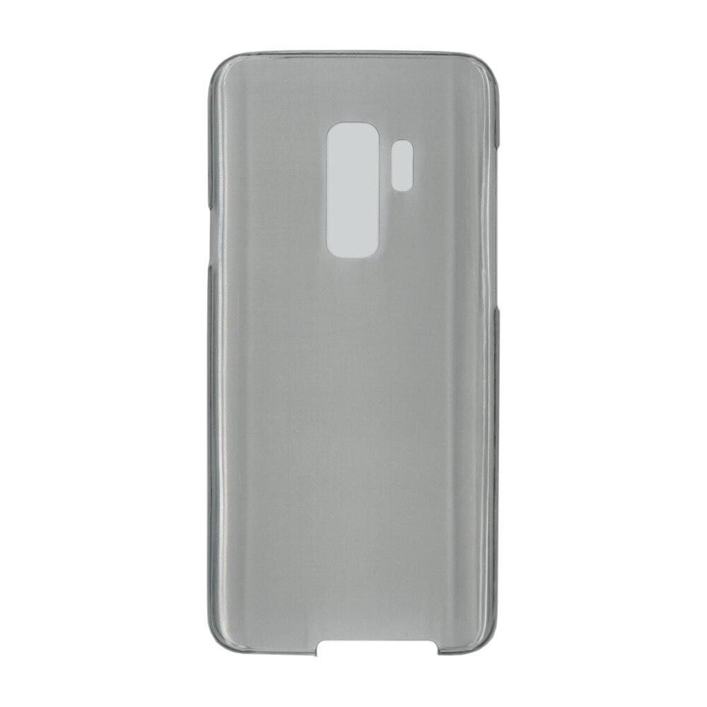Husa din silicon 360 de grade,Eurocell, pentru Samsung Galaxy S9 Plus, negru transparent