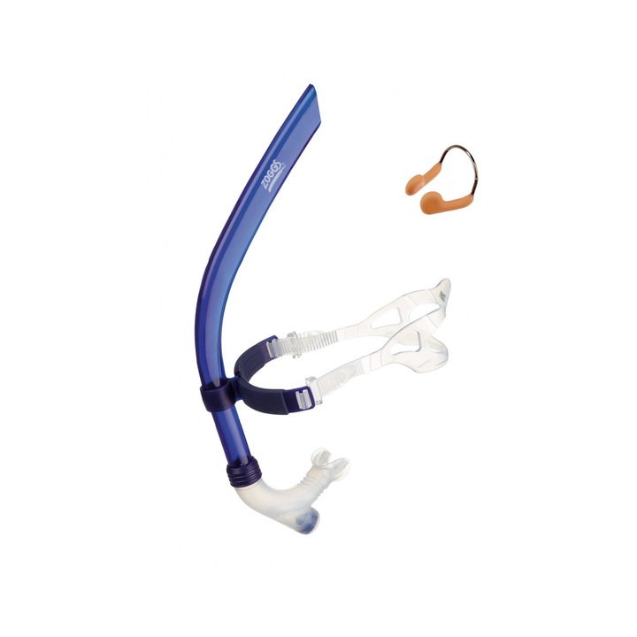 Шнорхел за плуване Zoggs Central Line Snorkel, Син