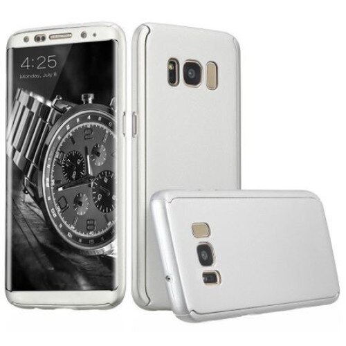 Husa Samsung Galaxy S8 Full Cover 360° ( fata + spate), Silver
