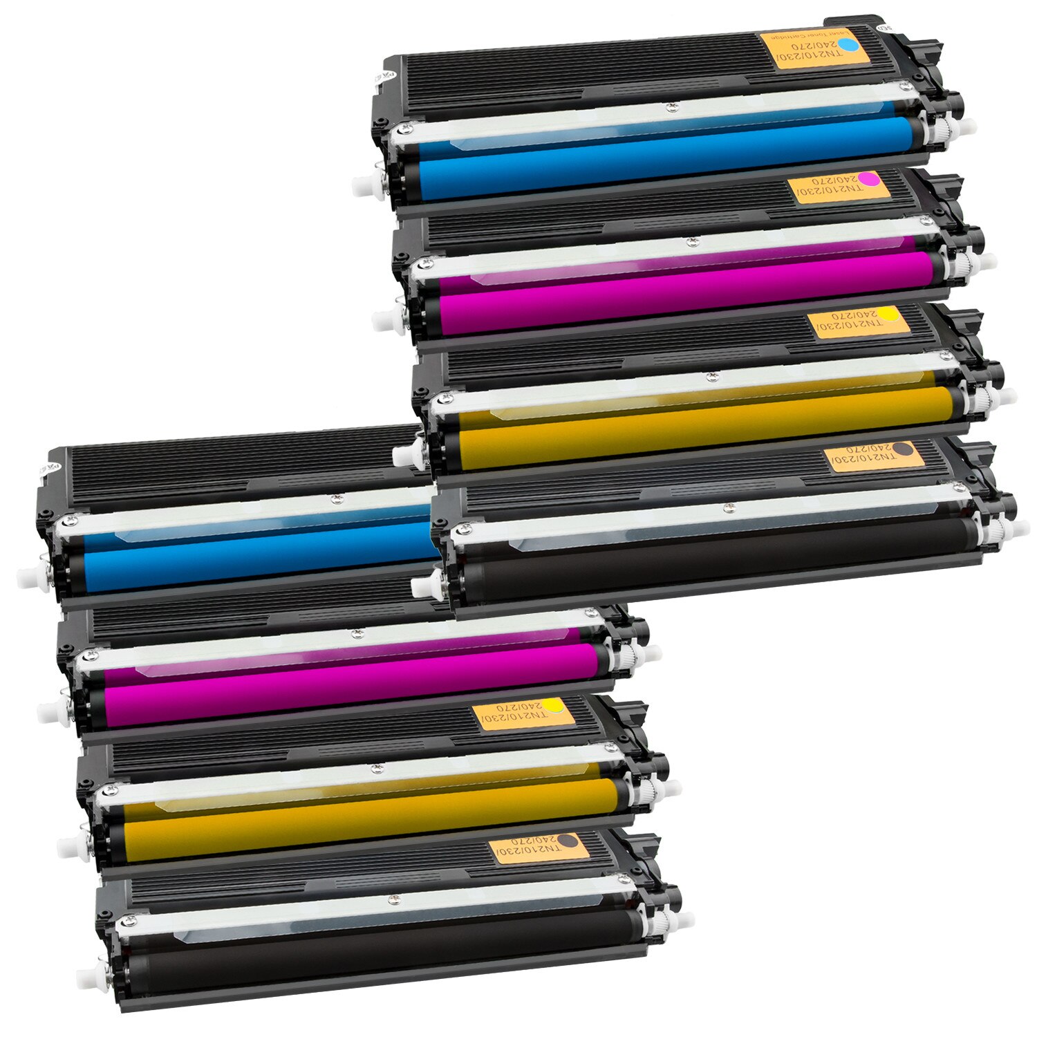 Set 8 Cartuse TN230 BK/COLOR Compatibile pentru BROTHER HL 3040 CN, 3070 CW, Mfc 9010 CN, 9120 CN, 9320 CW,DCP 9010 CN, HL 3040 CN, 3070 CW, MFC 9120 CN, 9320 CW