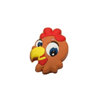 Buton mobilier copii - Gaina maro, 45x35mm Buton mobilier copii - Gaina maro, 45x35mm