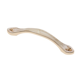 Maner model ROYAL 4, 96 mm, finisaj marmura/auriu Maner model ROYAL 4, 96 mm, finisaj marmura/auriu