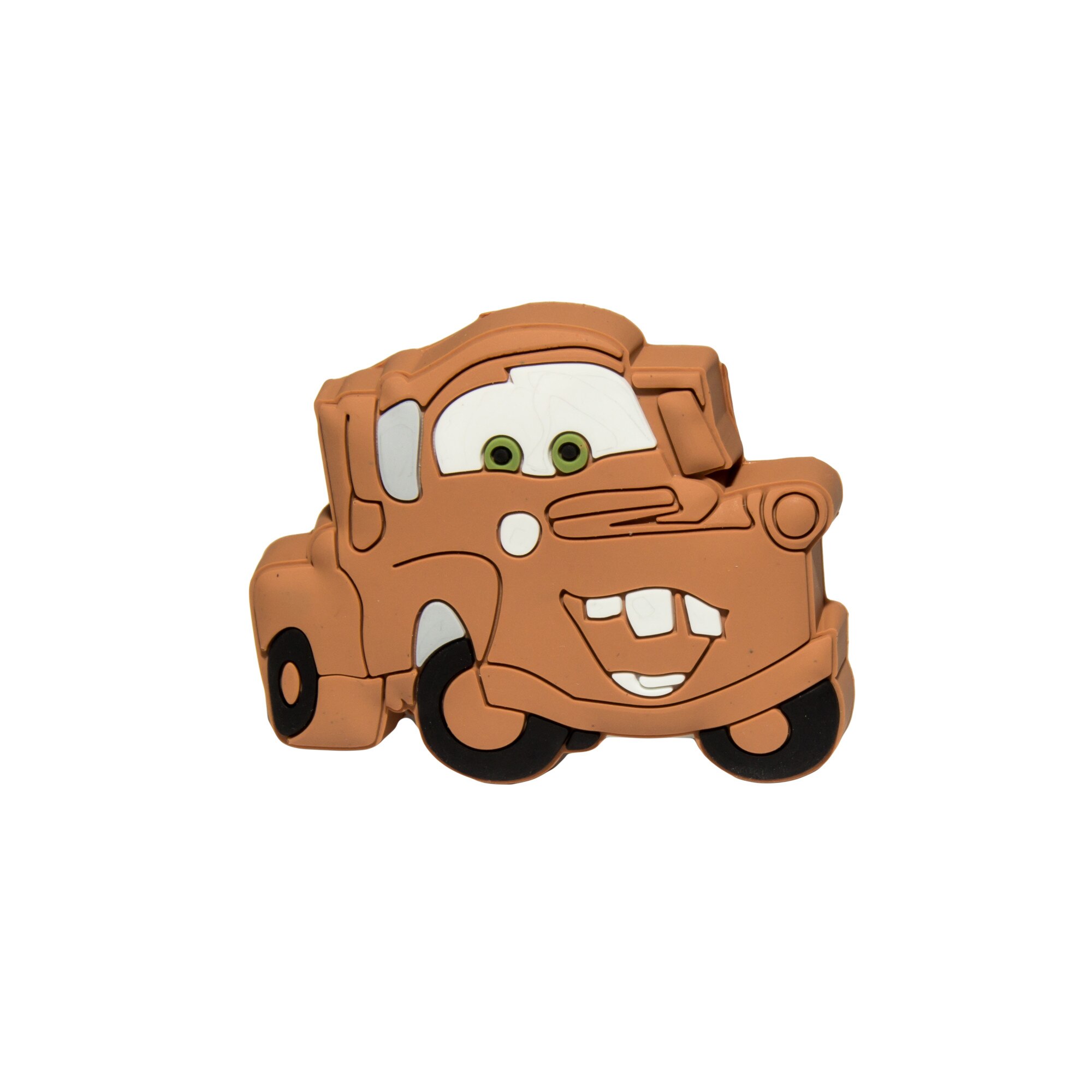 Buton mobilier copii - Camioneta maro, 45x60 mm