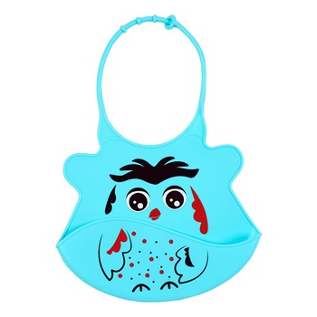 Baveta din silicon Baby Ono Super-soft Blue Baveta din silicon Baby Ono Super-soft Blue