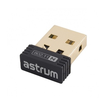 Adaptor retea Wi-Fi 2,4Ghz, Nano, USB, Astrum NA150 Adaptor retea Wi-Fi 2,4Ghz, Nano, USB, Astrum NA150