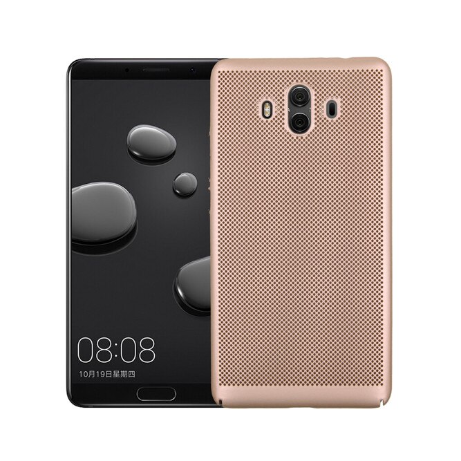 Husa de protectie perforata pentru Huawei Mate 10, super slim, Gold