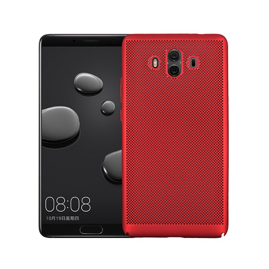 Husa de protectie pentru Huawei Mate 10, super slim, perforata, Rosu