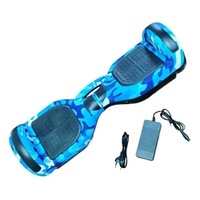 Hoverboard 6, 5 inch Camouflage Blue, cu Bluetooth, cu maner