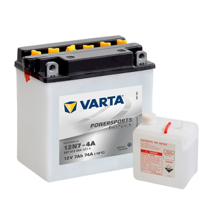 Baterie VARTA MOTO cu acid 12 V 7 Ah + dreapta lung 136 mm