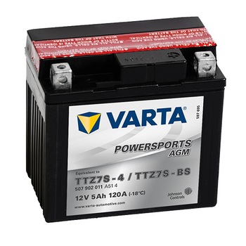 Baterie VARTA MOTO cu gel 12 V 5 Ah + dreapta Baterie VARTA MOTO cu gel 12 V 5 Ah + dreapta