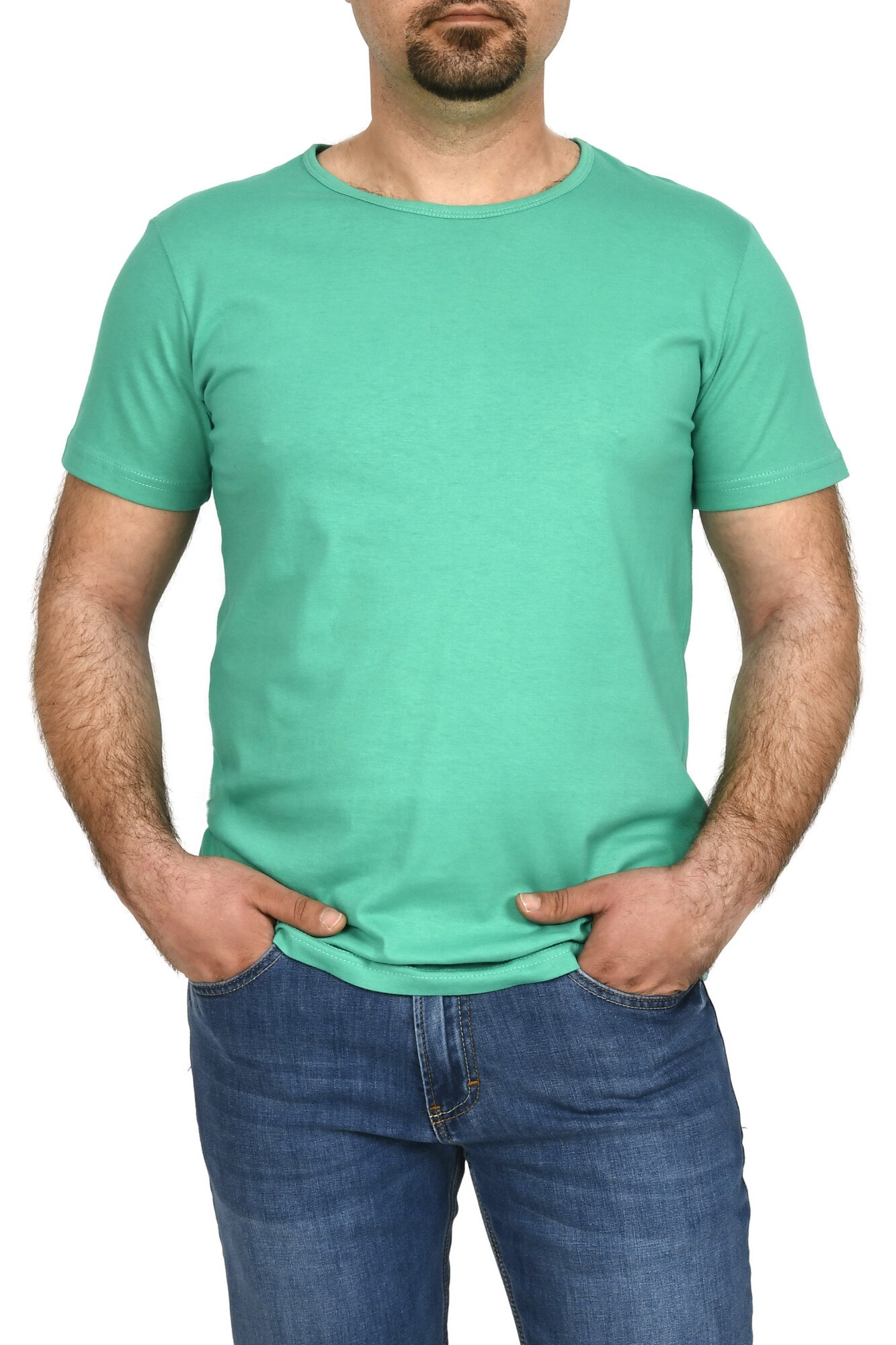Tricou barbat,GloStory,Verde, Verde, 2XL