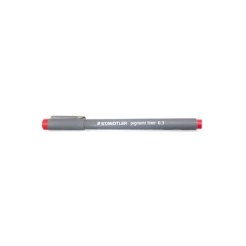 Pigment Liner 03mm Staedtler rosu ST-308-03-02 Pigment Liner 03mm Staedtler rosu ST-308-03-02