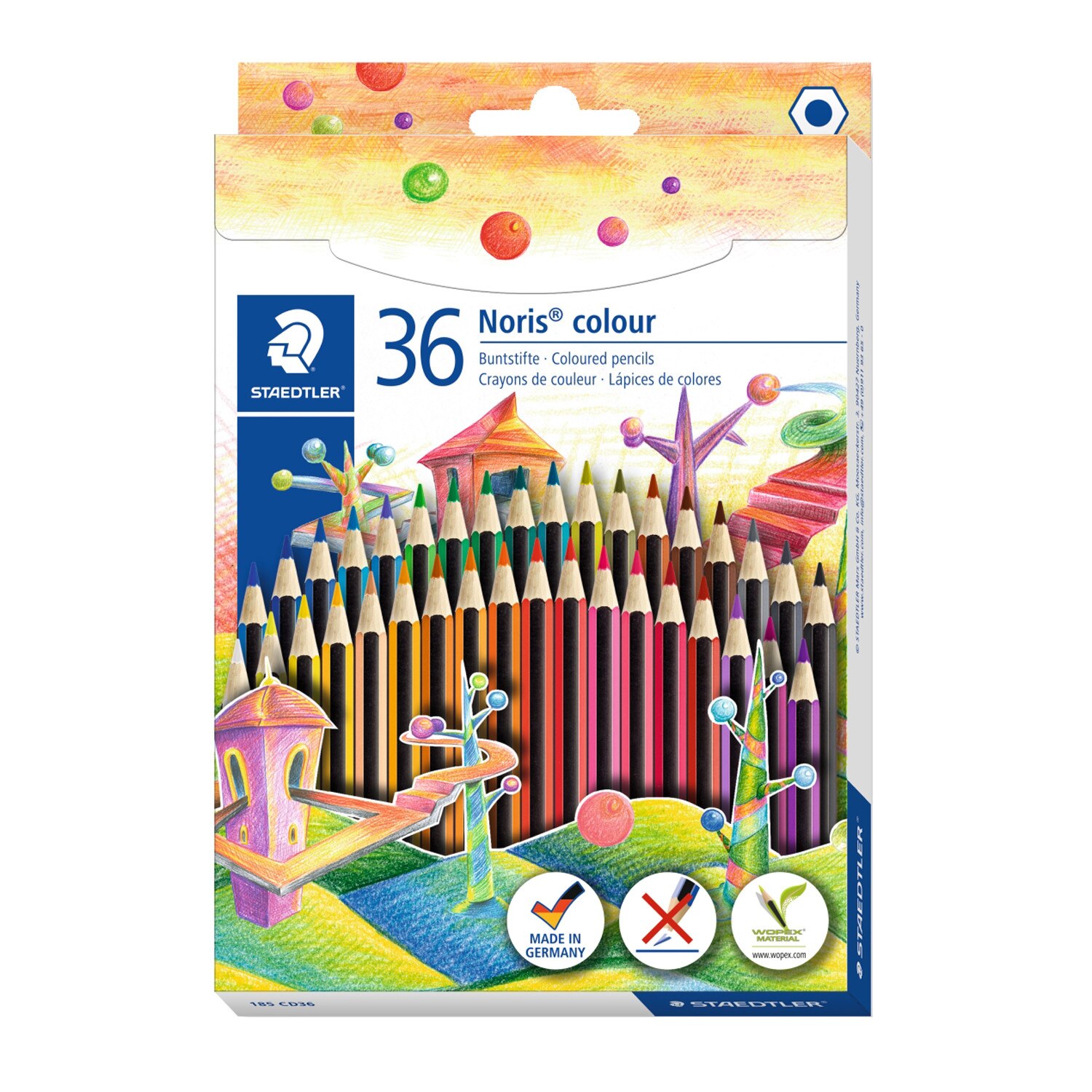 Creioane colorate Staedtler Noris Wopex 36/set ST-185-CD36