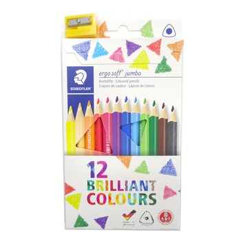 Creion color Ergo Soft Jumbo Staedtler 12/set ST-158-C12 Creion color Ergo Soft Jumbo Staedtler 12/set ST-158-C12