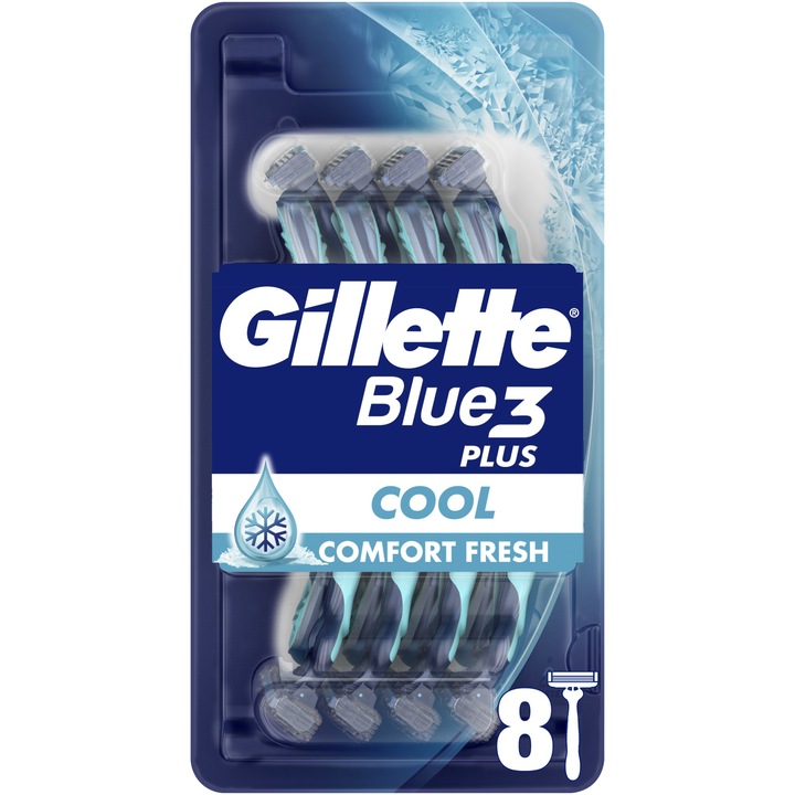 Aparat de ras de unica folosinta Gillette Blue3 Cool, 8 buc